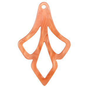 Resin hangers Coral red