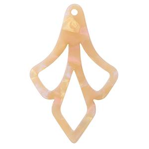 Resin hangers Peach blush opal