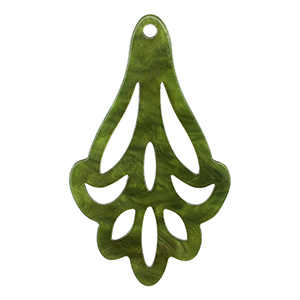 Resin hangers Moss green