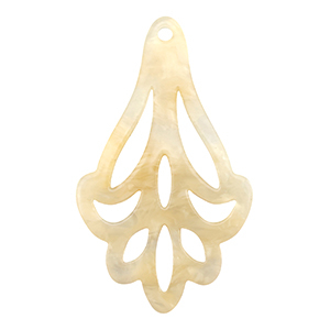Resin hangers Sand beige transparent