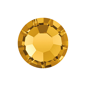 Birthstones November Preciosa SS16 flat back (4mm) Topaz yellow