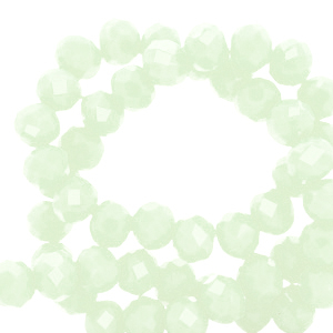Top Facet kralen 4x3mm disc Mint green