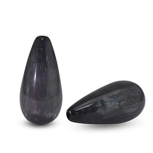 Polaris kralen druppel vorm Polmo Anthracite