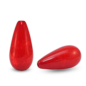 Polaris kralen druppel vorm Polmo Berry red