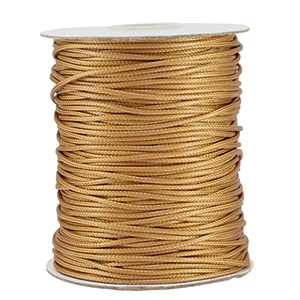 Macram&eacute; draad gevlochten 1.5mm Gold