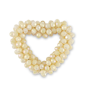Top facet hangers hart Vanilla yellow