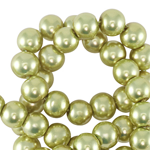 Glasparels 8mm Light olive green