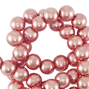 Glasparels 8mm Coral pink