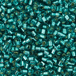 Miyuki kralen delica's 15/0 Silver Lined Caribbean Teal DBS1208