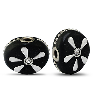 Bohemian kralen Black-Silver