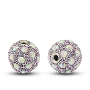 Bohemian kralen Lilac-strass