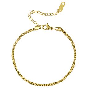 Roestvrij stalen (RVS) Stainless steel armbanden Gold