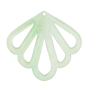 Resin hangers schelp Mint green