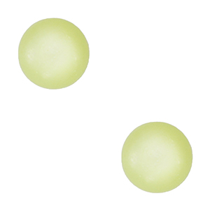 4 mm Soft cabochon "Birthstones" August Polaris SS16 shiny Lime green