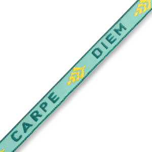 Lint met tekst "carpe diem" Turquoise-green