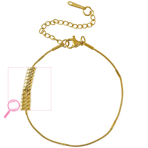 Roestvrij stalen (RVS) Stainless steel armbanden Gold