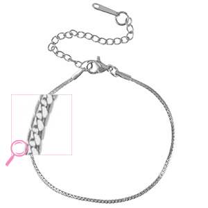 Roestvrij stalen (RVS) Stainless steel armbanden Silver