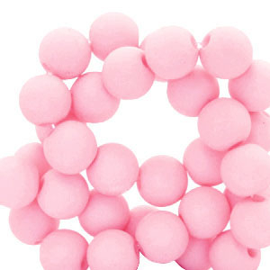 6 mm acryl kralen Light pink