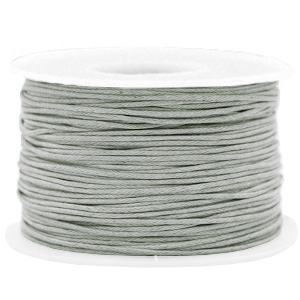 Waxkoord 1mm Grey