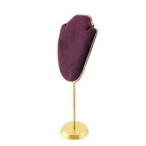 Sieraad display buste voor kettingen Dark purple-gold
