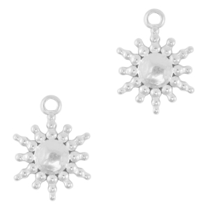 Roestvrij stalen (RVS) Stainless steel bedels zon Silver