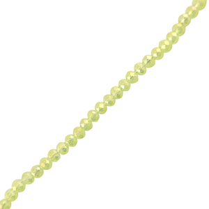 Top Facet kralen 6x4mm disc Light green