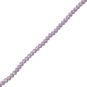 Top Facet kralen 4x3mm disc Dark lavender grey