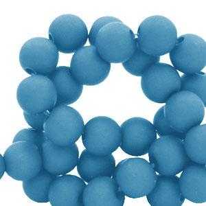 8 mm acryl kralen Azure blue