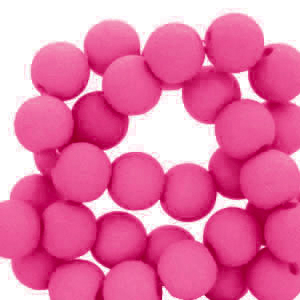 8 mm acryl kralen Fuchsia