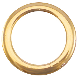 DQ metaal dichte ring 18mm Goud (nikkelvrij)