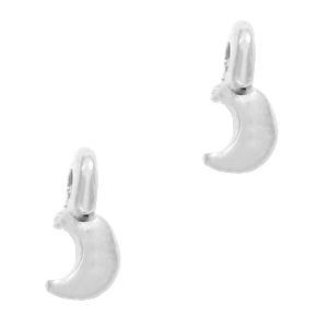 Bedels DQ metaal maan Antiek zilver (nikkelvrij)