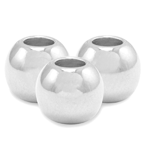 Kralen DQ metaal 4mm Antiek zilver (nikkelvrij)