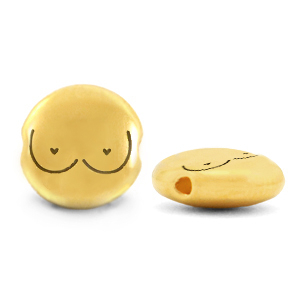 Kralen DQ metaal borsten Goud (nikkelvrij)