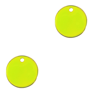 Bedels DQ metaal 10mm Goud-neon yellow (nikkelvrij)