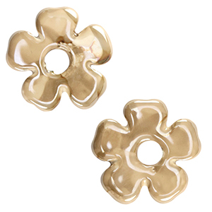 DQ Grieks keramiek kralen bloem Greige