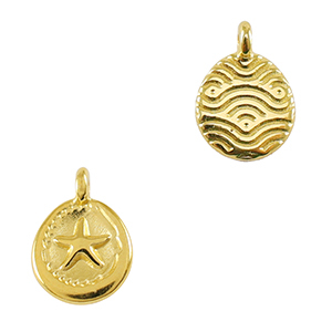 Bedels DQ metaal zeester Goud (nikkelvrij)