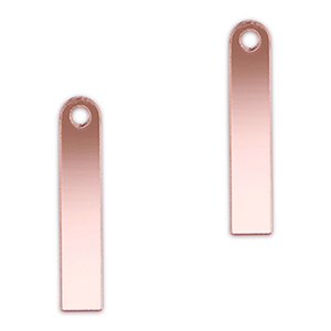 Statement hangers bar Metallic light pink
