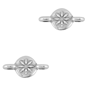 Bedels DQ metaal tussenstuk Antiek zilver (nikkelvrij)