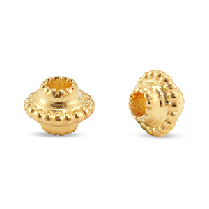 Kralen DQ metaal spacer Bali Goud (Nikkelvrij)