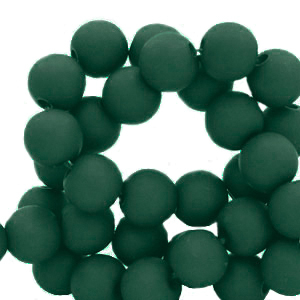 8 mm acryl kralen Dark green