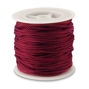 Trendy koord 2mm Dark red