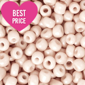 Glaskralen Rocailles 6/0 (4mm) Spring blossom pink