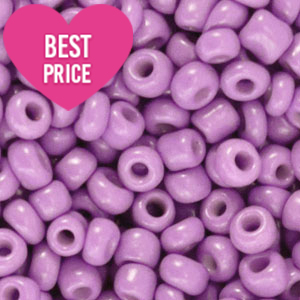 Glaskralen Rocailles 12/0 (2mm) Orchid purple