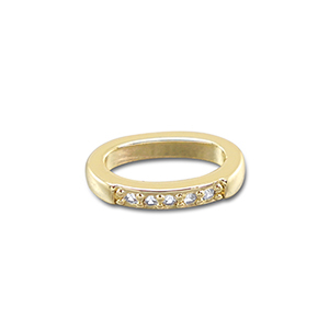 Brass TQ metaal hangers ovaal Gold