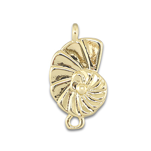 Brass TQ metaal tussenstuk slak Gold