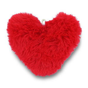 Statement hangers pompom hart Red