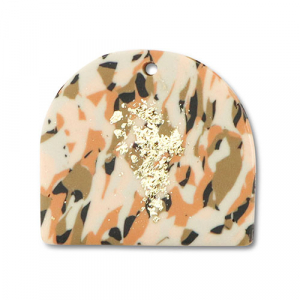 Polymeer hangers Brown-pink-white-gold