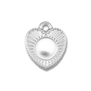 BY31&reg; Roestvrij stalen (RVS) Stainless steel bedels met setting voor SS34 flatback Silver