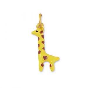 Bedels metaal giraffe Yellow-brown-gold