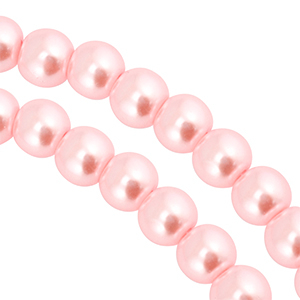 Glasparels 8mm Pink